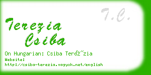 terezia csiba business card